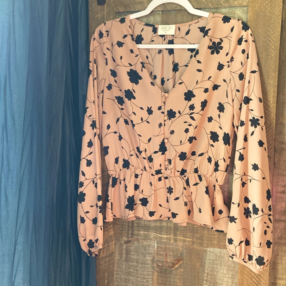 Peplum style blouse